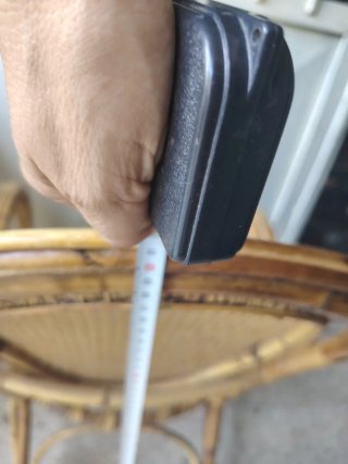Sedia vintage vimini e bambù