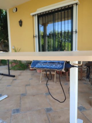 Escritorio mesa elevable estudio color roble