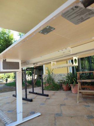 Escritorio mesa elevable estudio color roble