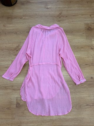 Camisa Vestido Playa Rosa