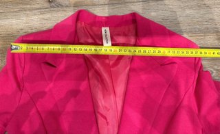 Americana fucsia algodón mujer