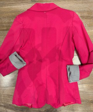 Americana fucsia algodón mujer