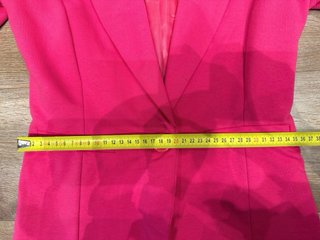 Americana fucsia algodón mujer