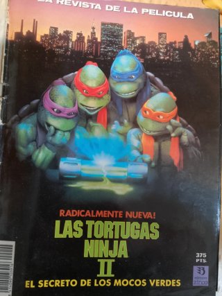 Revistas oficiales películas Tortugas ninja 1 y 2