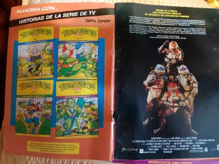 Revistas oficiales películas Tortugas ninja 1 y 2