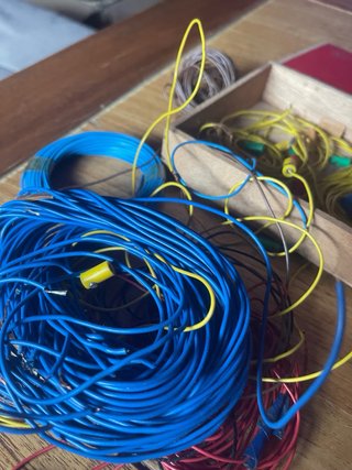 Lote cables antiguos trenes eléctricos maquetas