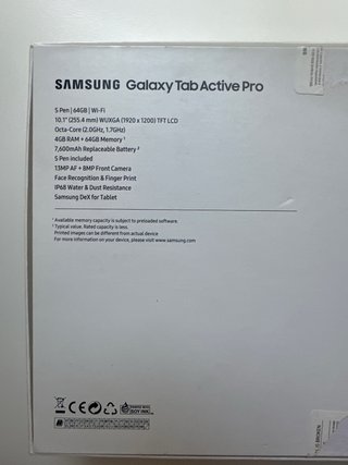 Samsung Tab Active Pro Negra