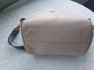 Bolso Purificación García Beige y Marrón