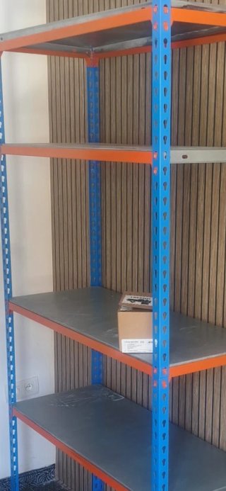 Estantería Metálica Azul y Naranja