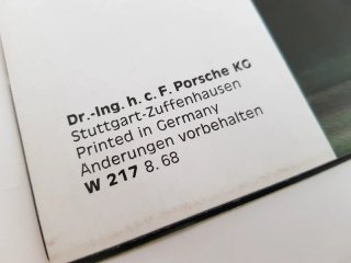 Catálogo Porsche 911 / 912 - 1968