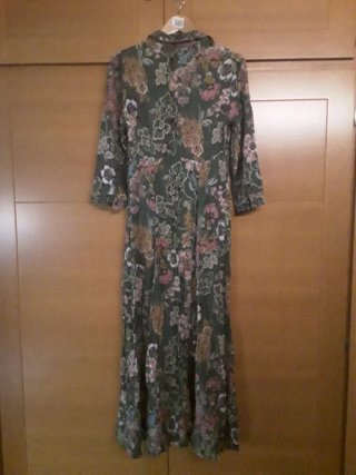 Vestido Largo Tintoreto Estampado Floral