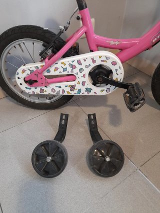 Bicicleta infantil rosa marca B-pro 14 pulgadas