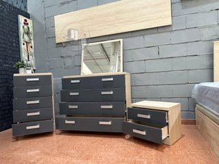 Pack Dormitorio Matrimonial JENI - Madera de Calidad