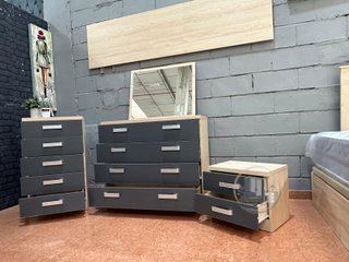 Pack Dormitorio Matrimonial JENI - Madera de Calidad