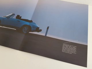 Folleto Porsche 911 Cabriolet 1980