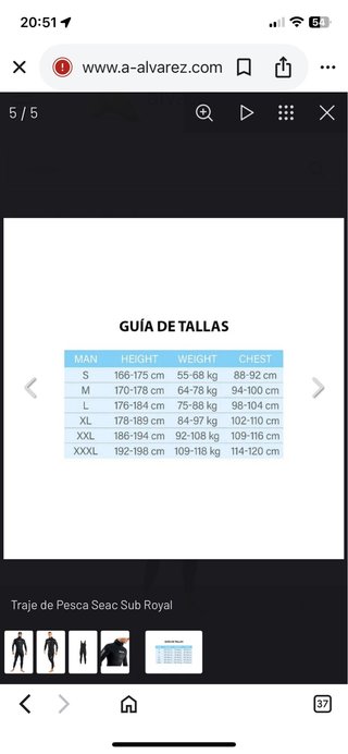Traje Neopreno SEAC Pesca Submarina 5mm + Aletas