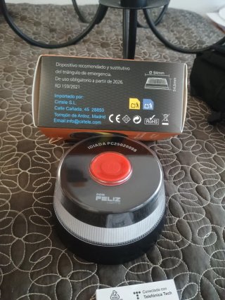 Luz emergencia V16 DGT geolocalizada