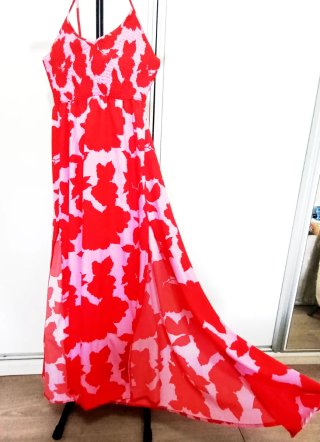Vestido largo bohemio, 4XL