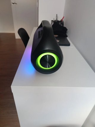 Altavoz Kimiso Grande Negro con Luces LED