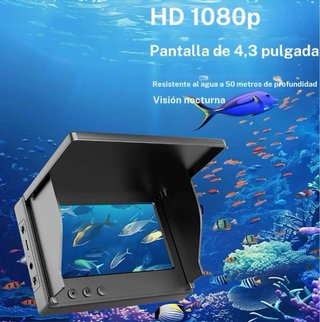 Localizador de peces y cámara subacuática