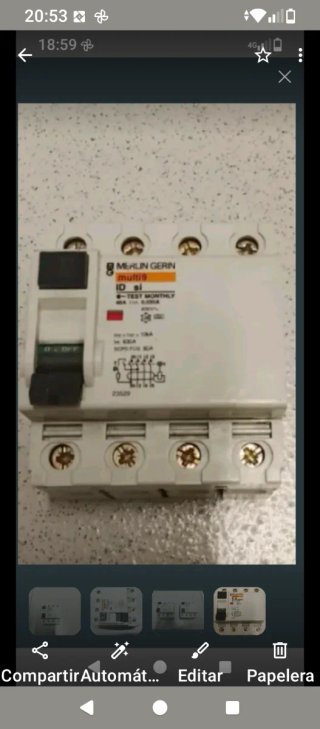 Super inmunizado diferencial interruptor SI