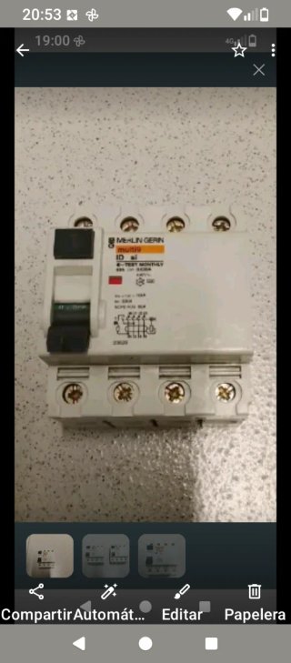Super inmunizado diferencial interruptor SI