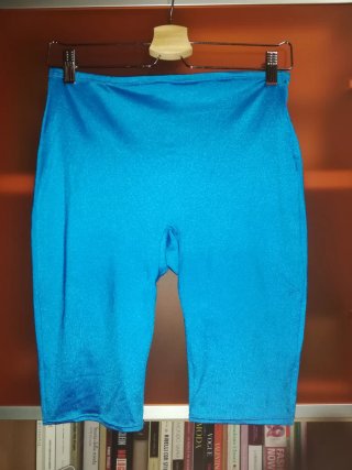 Ciclista vintage anni 90 azzurro