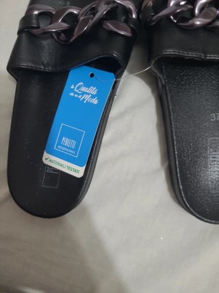 Ciabatte donna PERLETTI nere taglia 37