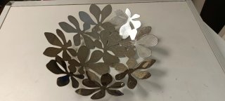 Centro de mesa decorativo flor metal