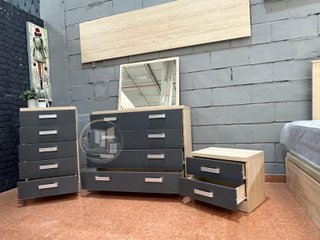 Pack Dormitorio Matrimonial JENI - Madera de Calidad