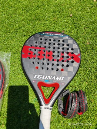 2 Palas Pádel Siux Tsunami 24K 100% Carbono