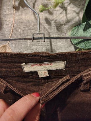 Minifalda Springfield marrón vaquera talla 36