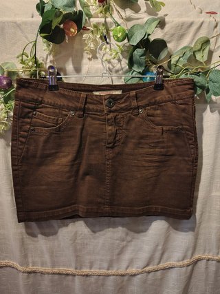 Minifalda Springfield marrón vaquera talla 36