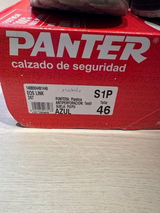 Zapatos seguridad Panter S1P Talla 46