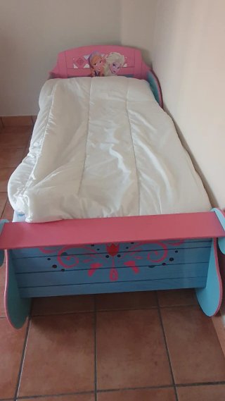 Cama Infantil Frozen Trineo Elsa Ana
