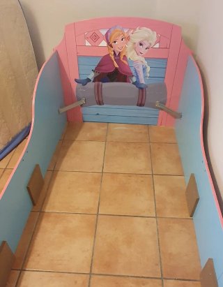 Cama Infantil Frozen Trineo Elsa Ana