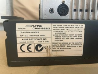 Pack Radio Coche Alpine + Cargador CD (No probado)