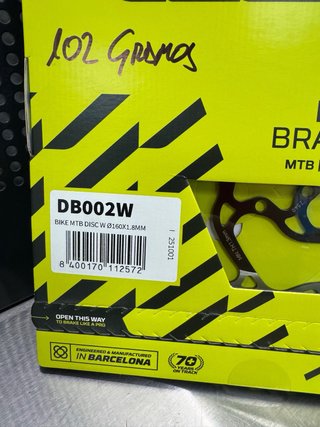 2 Discos Galfer 180 y 160mm 6 tornillos