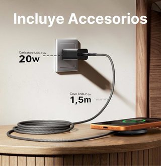 Caricabatterie wireless INIU per iPhone, 15W