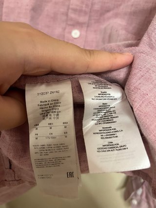 Camisa Armani Exchange Rosa de hombre