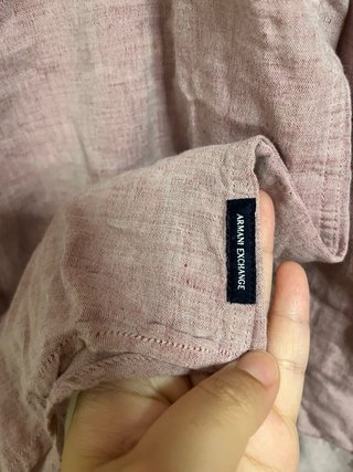 Camisa Armani Exchange Rosa de hombre
