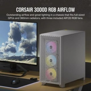 Torre PC Corsair 3000D RGB Airflow Blanca