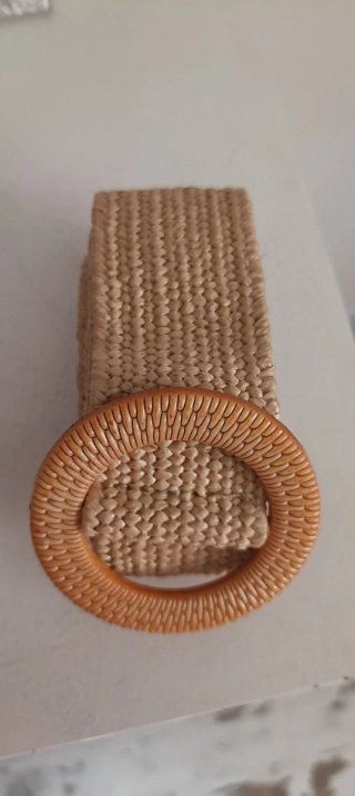 Pantalón tobillero rayas azul  y blanco