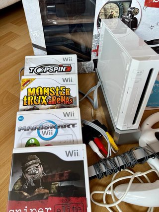 Consola Nintendo Wii + Juegos y Accesorios Sniper