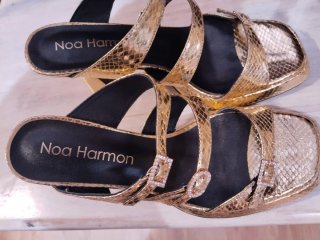 Sandalias doradas Noa Harmon