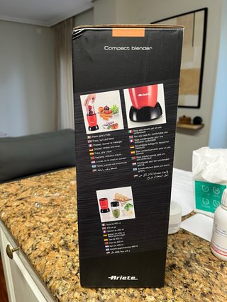 Batidora Ariete Compacta Roja 250W. Sin abrir.