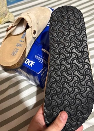 Zuecos Birkenstock Beige Talla 43