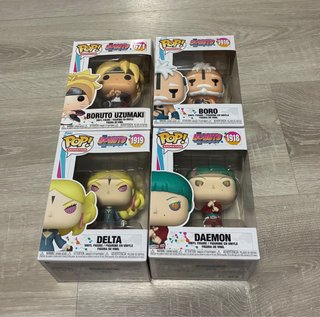 Pack 4 Funko Pops Boruto: Naruto Next Generations