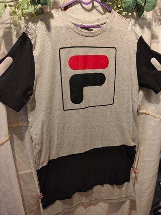 Vestido corto FILA gris con negro talla M
