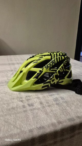 Casco Scott Spunt Junior Amarillo Neón